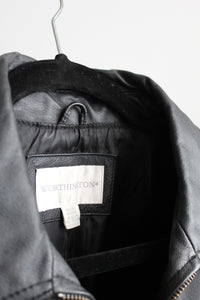 vanguard black leather jacket