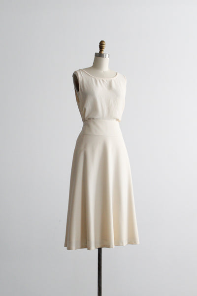 parchment wool maxi skirt