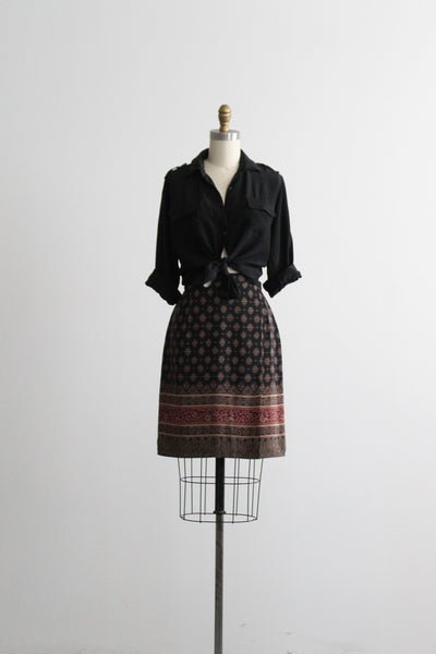 tabriz silk wrap skirt