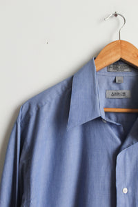 pigeon blue oxford button up