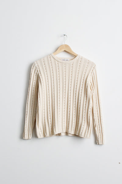 parchment cotton pullover