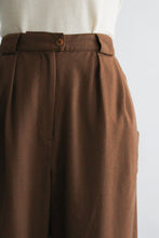 tobacco wool trousers