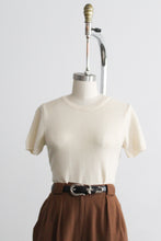 parchment wool tee