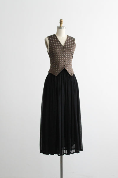 night sky maxi skirt