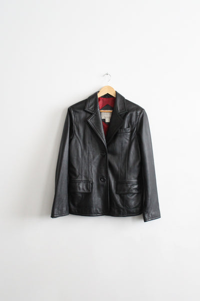 lorelai black leather jacket