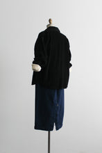 indigo denim midi skirt