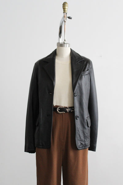 lorelai black leather jacket