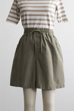 matcha cotton shorts