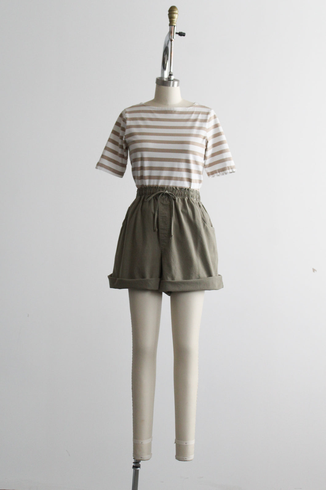 matcha cotton shorts