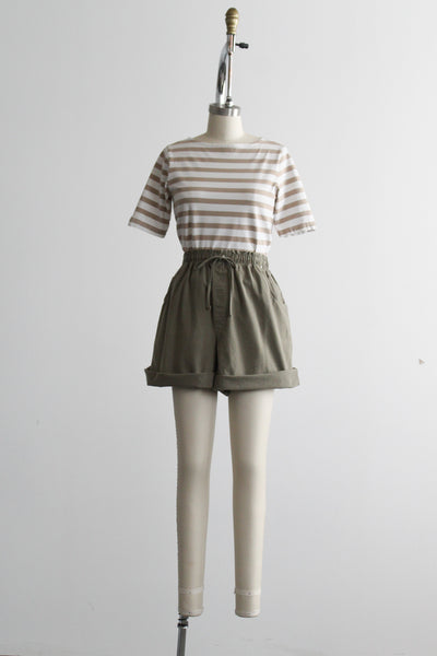 matcha cotton shorts