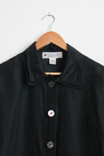 ash black silk jacket