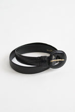 embossed leather belt