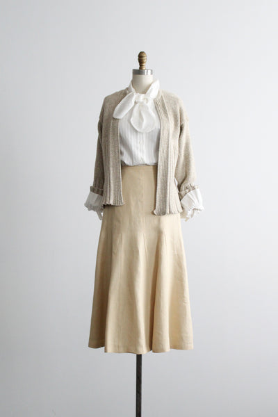 honeyglow linen skirt