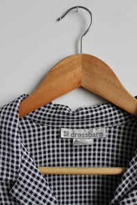gingham button up