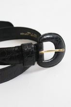 embossed leather belt