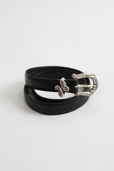 filigree inkwell leather belt