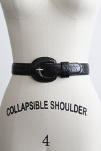 embossed leather belt