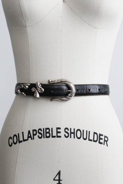 filigree inkwell leather belt