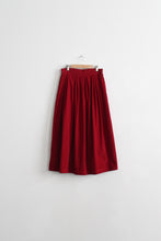 cranberry corduroy midi skirt (xs/s)