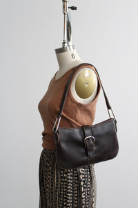 walnut leather bag