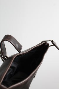 walnut leather bag