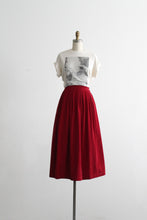 cranberry corduroy midi skirt (xs/s)