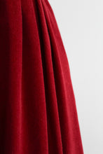cranberry corduroy midi skirt (xs/s)