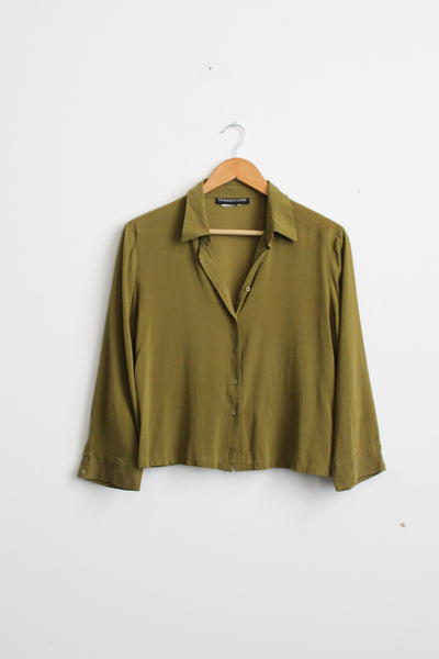 laurel silk button up