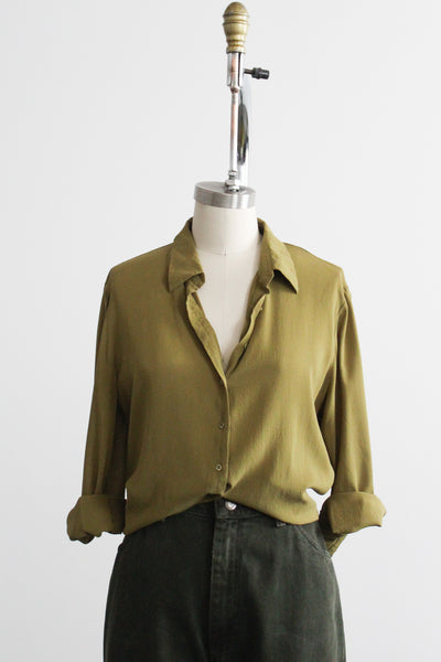 laurel silk button up