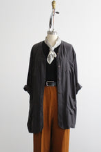 ash black silk jacket