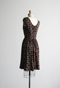1960s harlequin dress