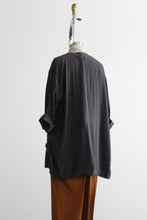 ash black silk jacket
