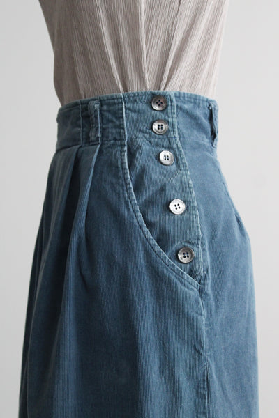 big sur corduory midi skirt