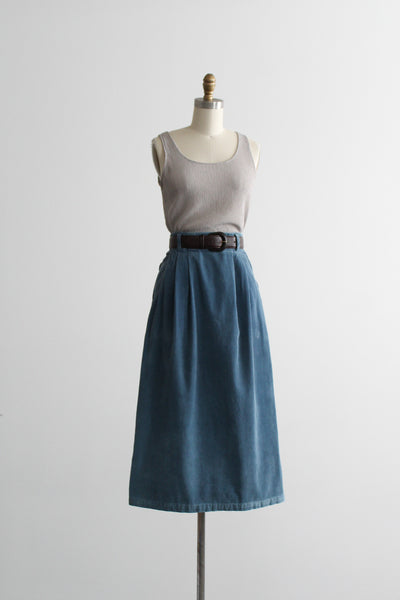 big sur corduory midi skirt
