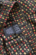 windowpane silk trousers set