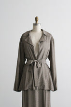 pewter two piece suit