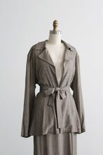 pewter two piece suit