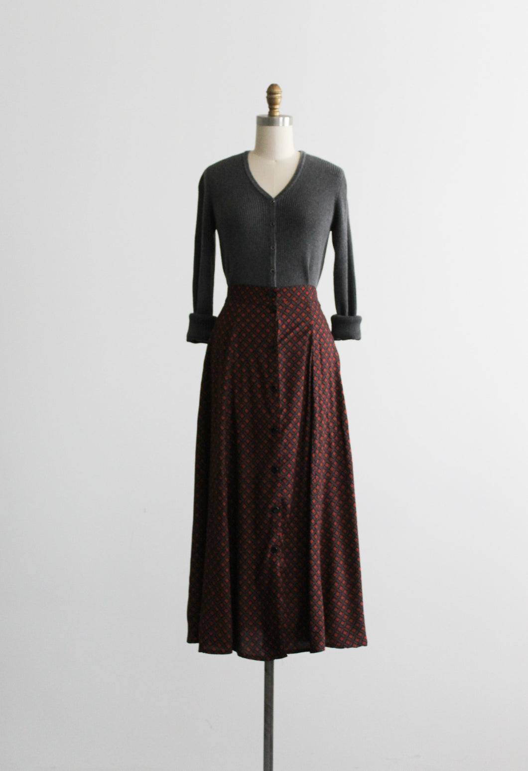 foulard maxi skirt