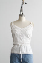 featherveil lace-trimmed tank