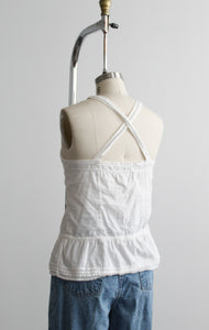 featherveil lace-trimmed tank