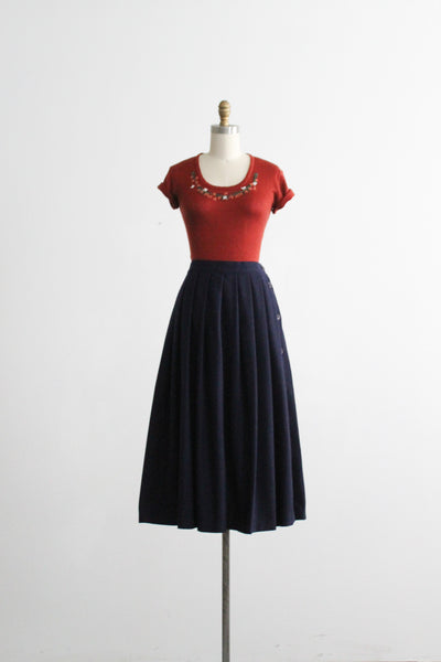 nightingale wool midi skirt (s)