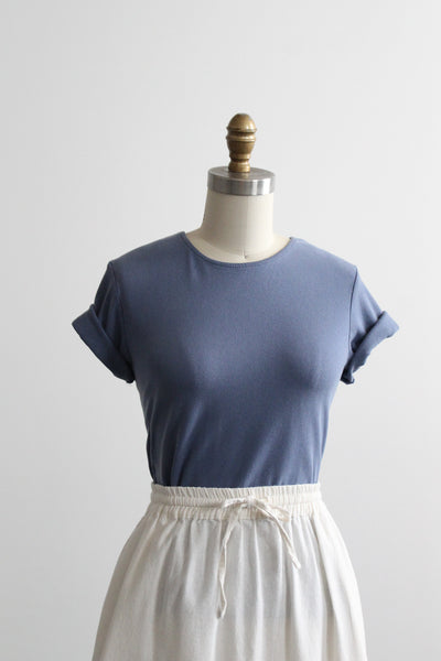 slate blue tee
