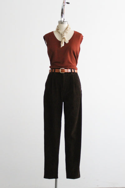 walnut corduroy trousers