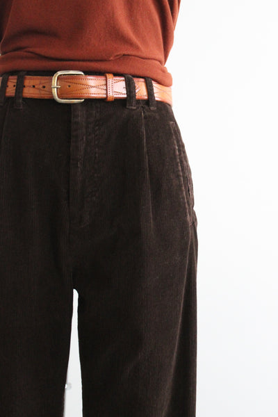 walnut corduroy trousers