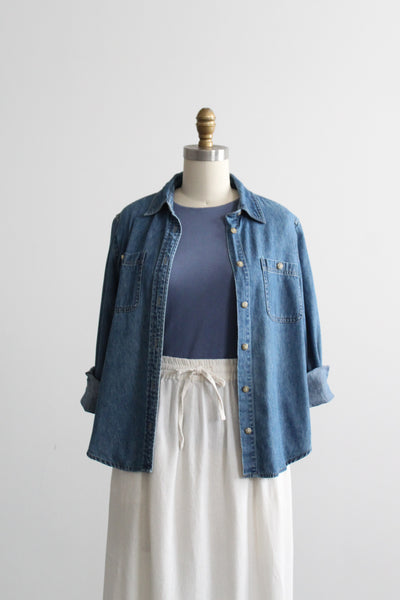 laguna beach denim work shirt
