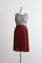 russet midi skirt