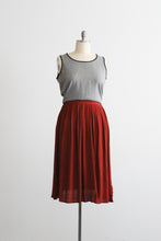 russet midi skirt