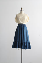 laurel lake denim midi skirt