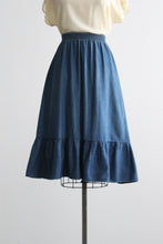 laurel lake denim midi skirt