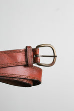 wide leather belt